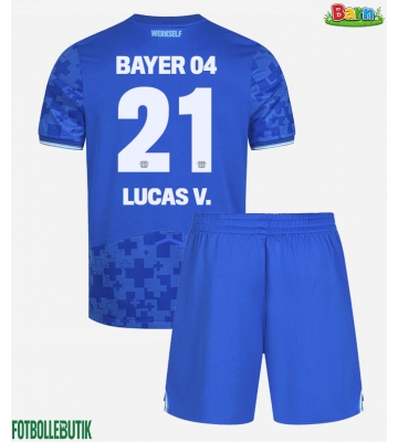 Bayer Leverkusen Lucas Vazquez #21 Tredjeställ Barn 2025-26 Kortärmad (+ Korta byxor)
